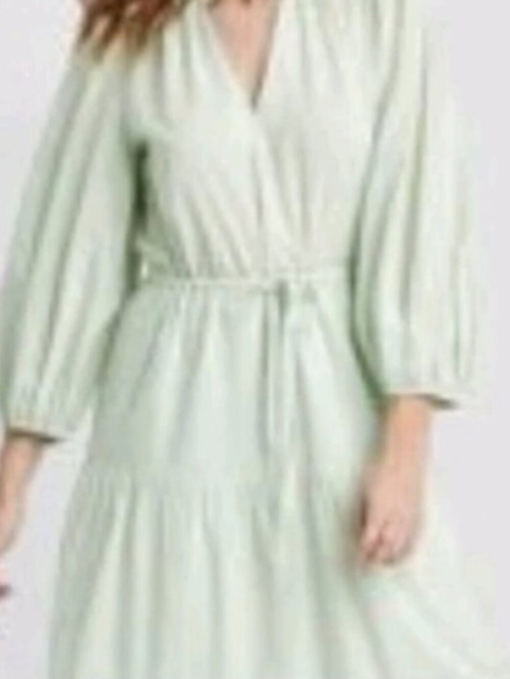 Green Eyelet Tier Cottagecore pockets drawstring boho Country Concert dress XXL